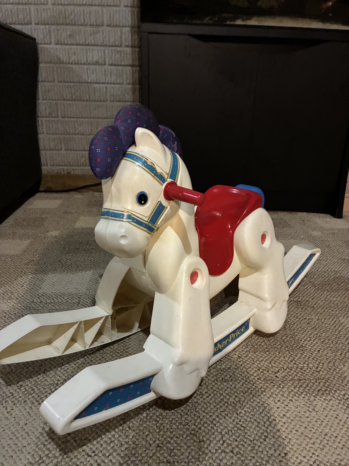 Vintage 1988 Fisher Price Rocking Horse