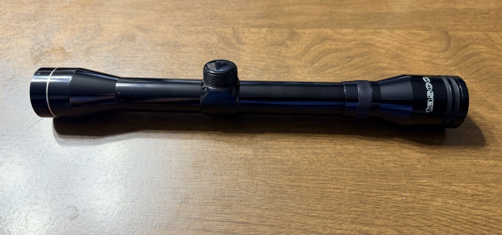 Vintage Gloss Tasco 4x32 Rifle Scope Duplex Reticle 1” Tube Made In Japan