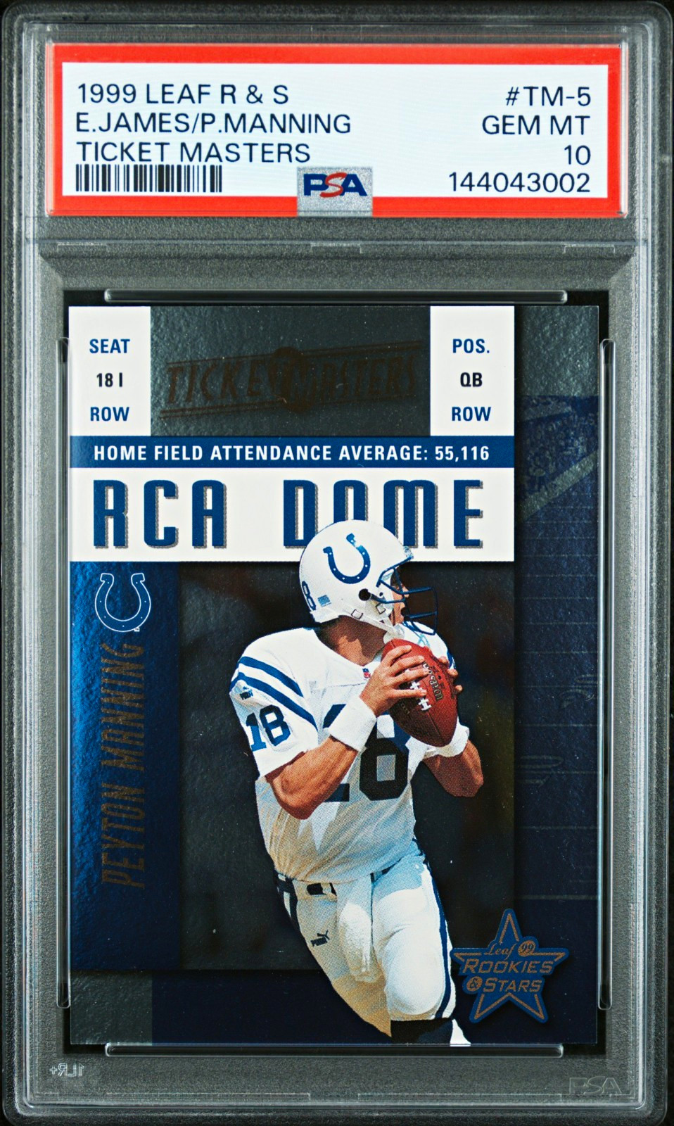 Donruss 1999 Peyton Manning/Edgerrin James TM-5 /2500 PSA 10
