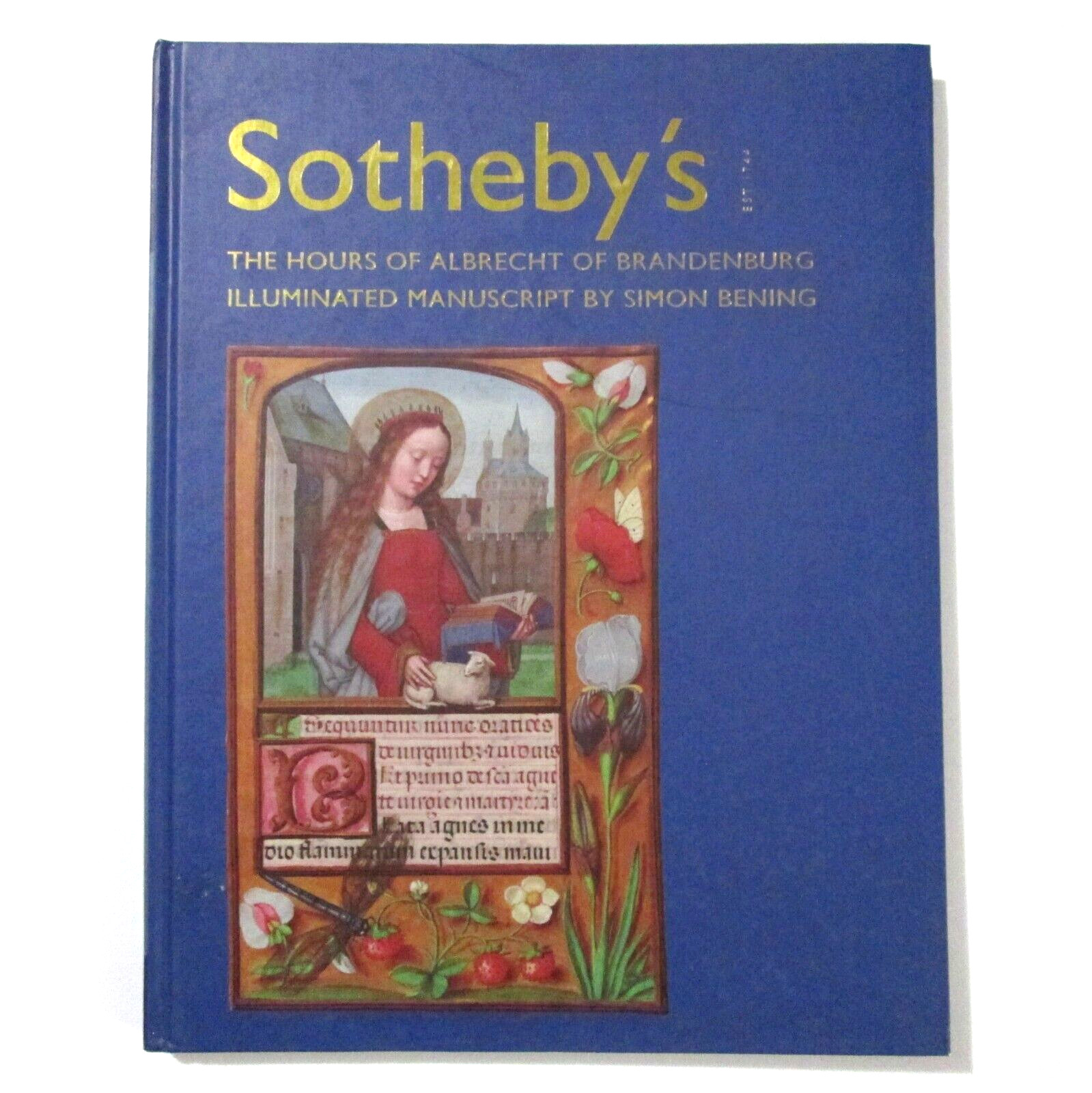 Sothebys Catalog Hardcover Book Hours Albrecht Of Brandenburg Simon Bening 2001 Sothebys Catalog Hardcover Book Hours Albrecht Of Brandenburg Simon Bening 2001