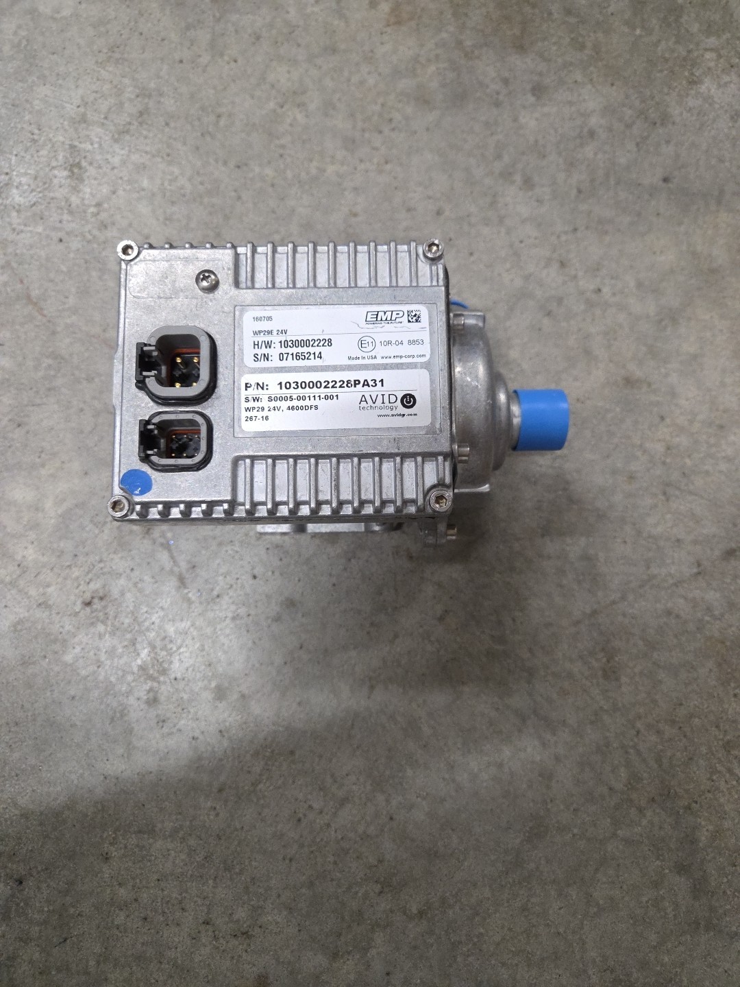 EMP WP29E 24V SmartFlow CM20 Vertical Electric Water Pump PN 1030002228PA31 EMP WP29E 24V SmartFlow CM20 Vertical Electric Water Pump PN 1030002228PA31