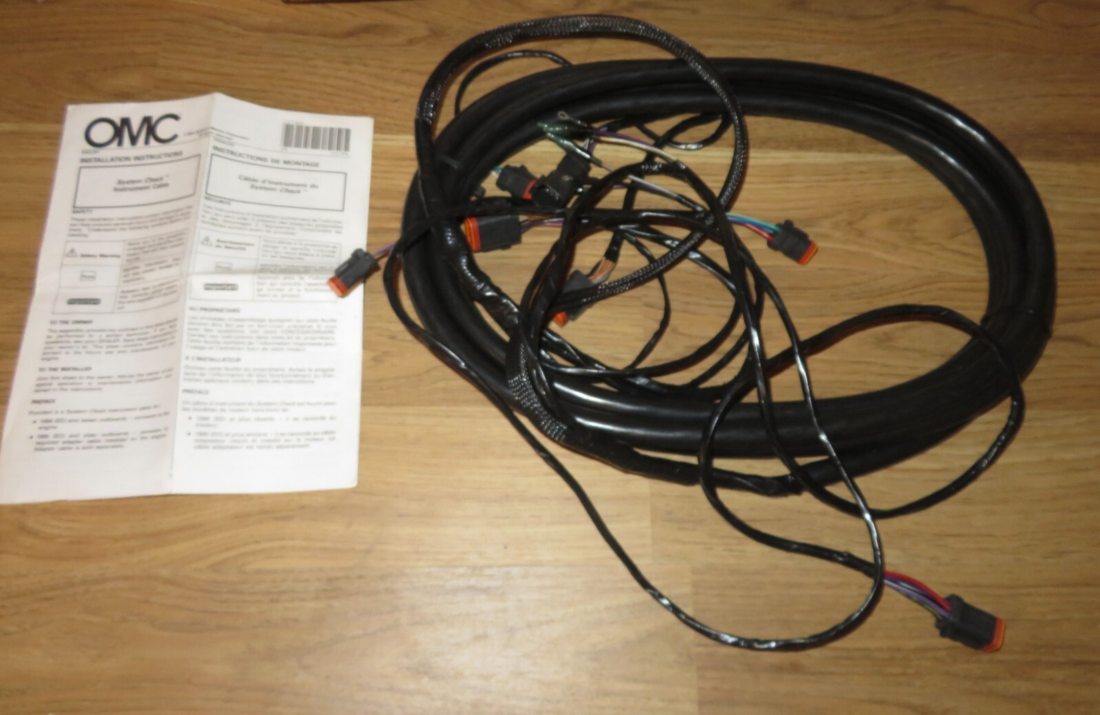 NOS OMC Johnson Evinrude System Check Instrument Wiring Harness MWS 176341 20'