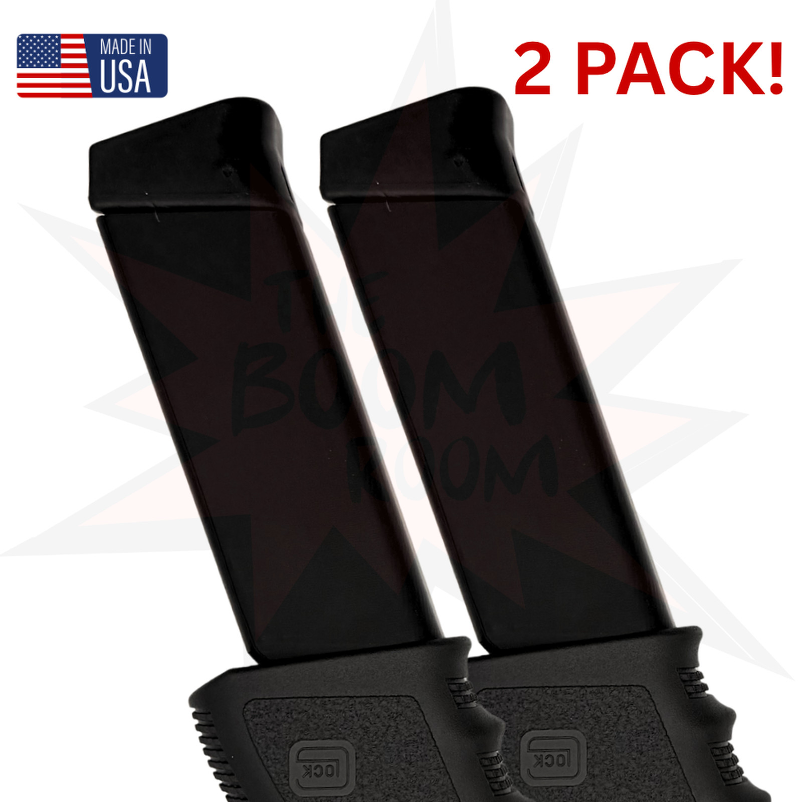 2 PACK Glock 19 - 31 / 33rnd magazine sleeve grip adapter for 33 round mag