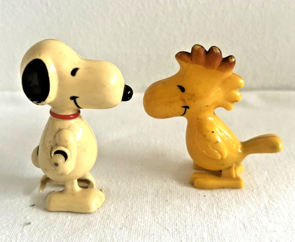 Vintage Aviva 1958 1965 Peanuts Snoopy & Woodstock Wind Up Toys Made in Japan Vintage Aviva 1958 1965 Peanuts Snoopy & Woodstock Wind Up Toys Made in Japan