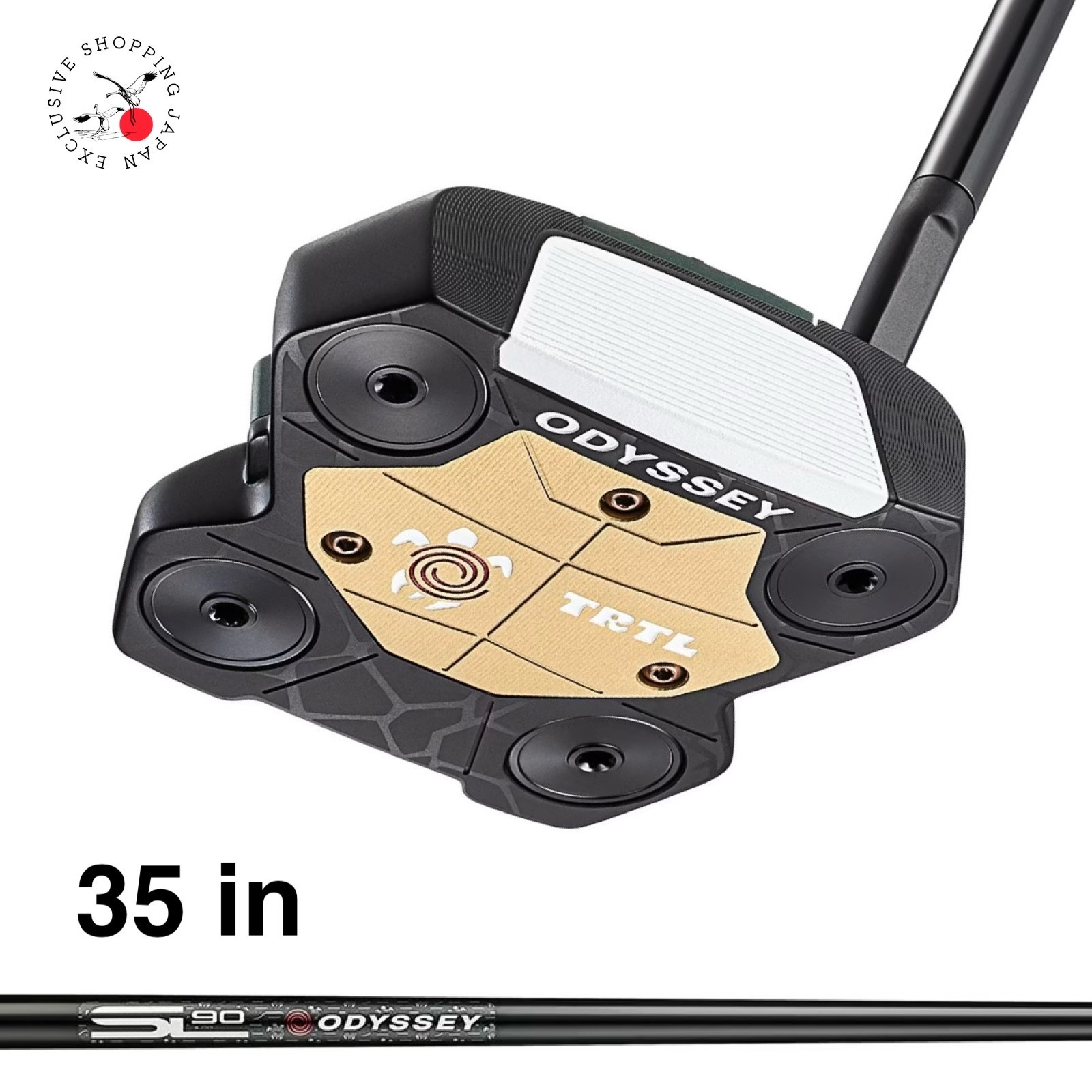 Odyssey Golf TRTL S Putter 35 in Short Slant Stroke Lab 90 Black Steel Shaft MTO