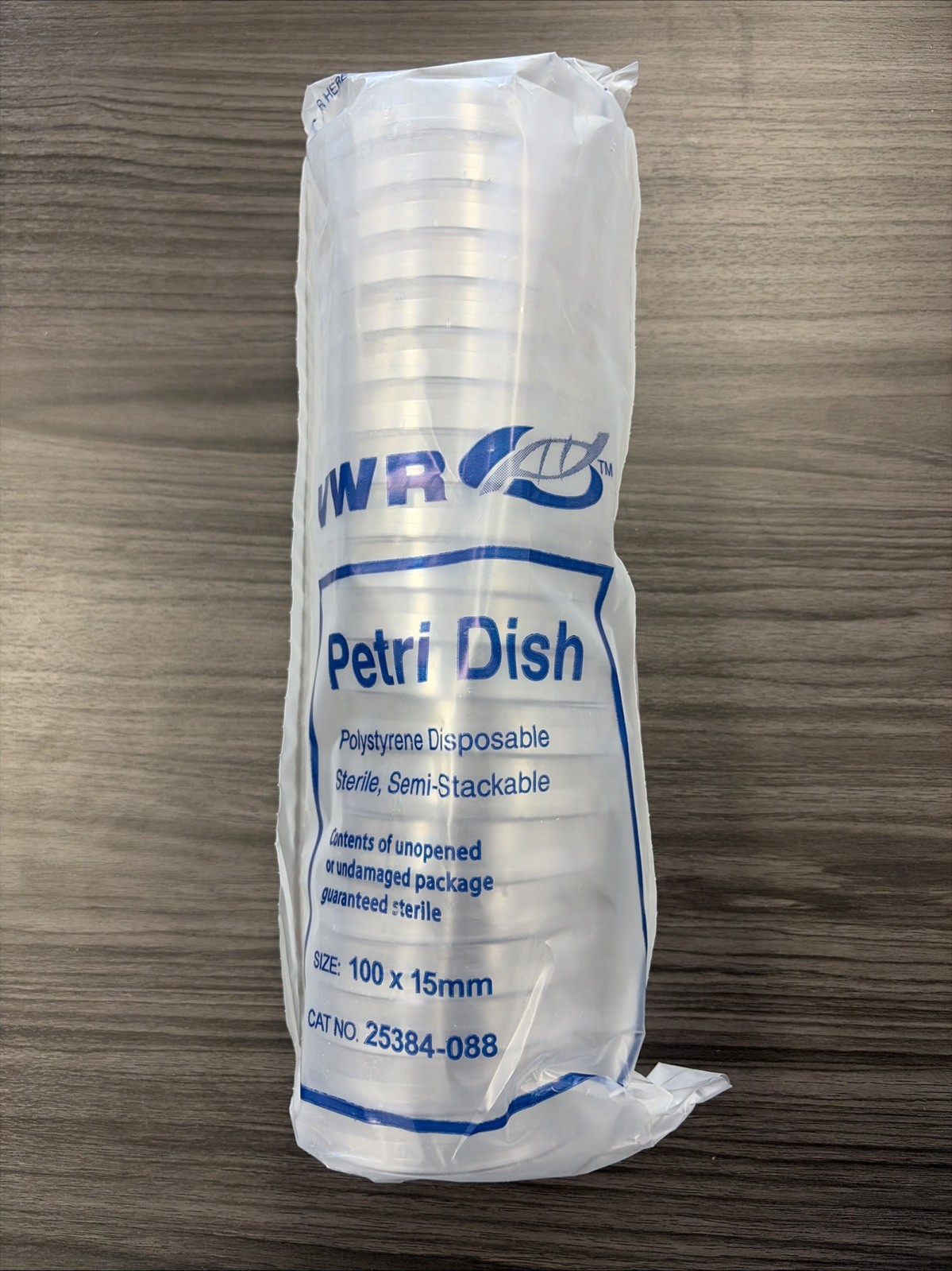 VWR 25384-088 Petri Disk Polystyrene Disposable Sterile, 100x15mm (20 PK) VWR 25384-088 Petri Disk Polystyrene Disposable Sterile, 100x15mm (20 PK)