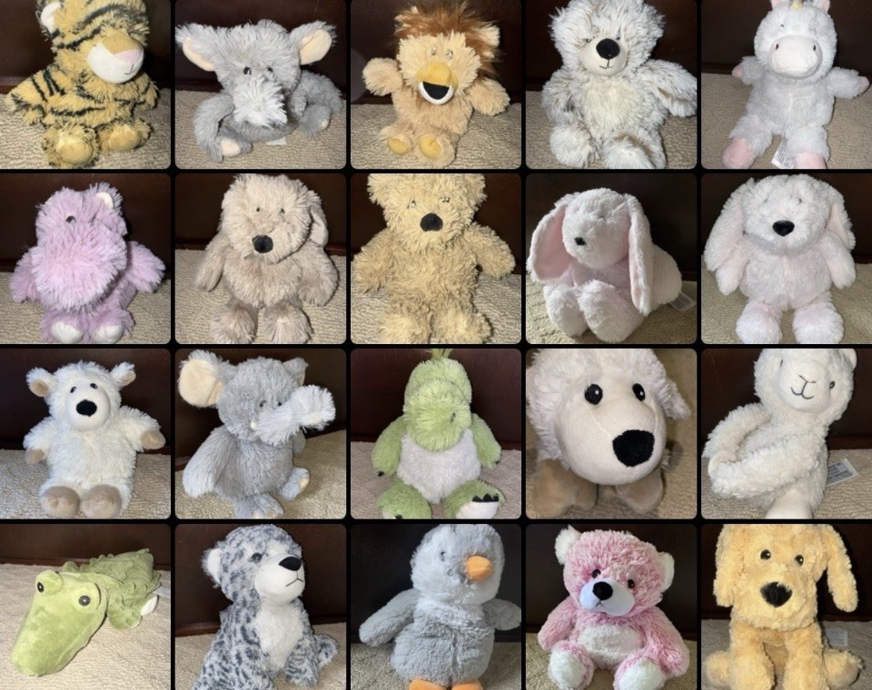Warmies HUGE 20pc Lot Heatable Microwavable Plush EUC RARE Warmies HUGE 20pc Lot Heatable Microwavable Plush EUC RARE