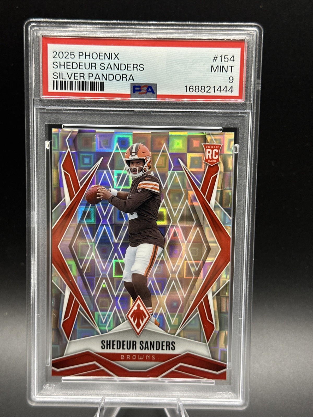 Shedeur Sanders 2025 Panini Phoenix Football Silver Pandora SP (RC) PSA 9 MINT