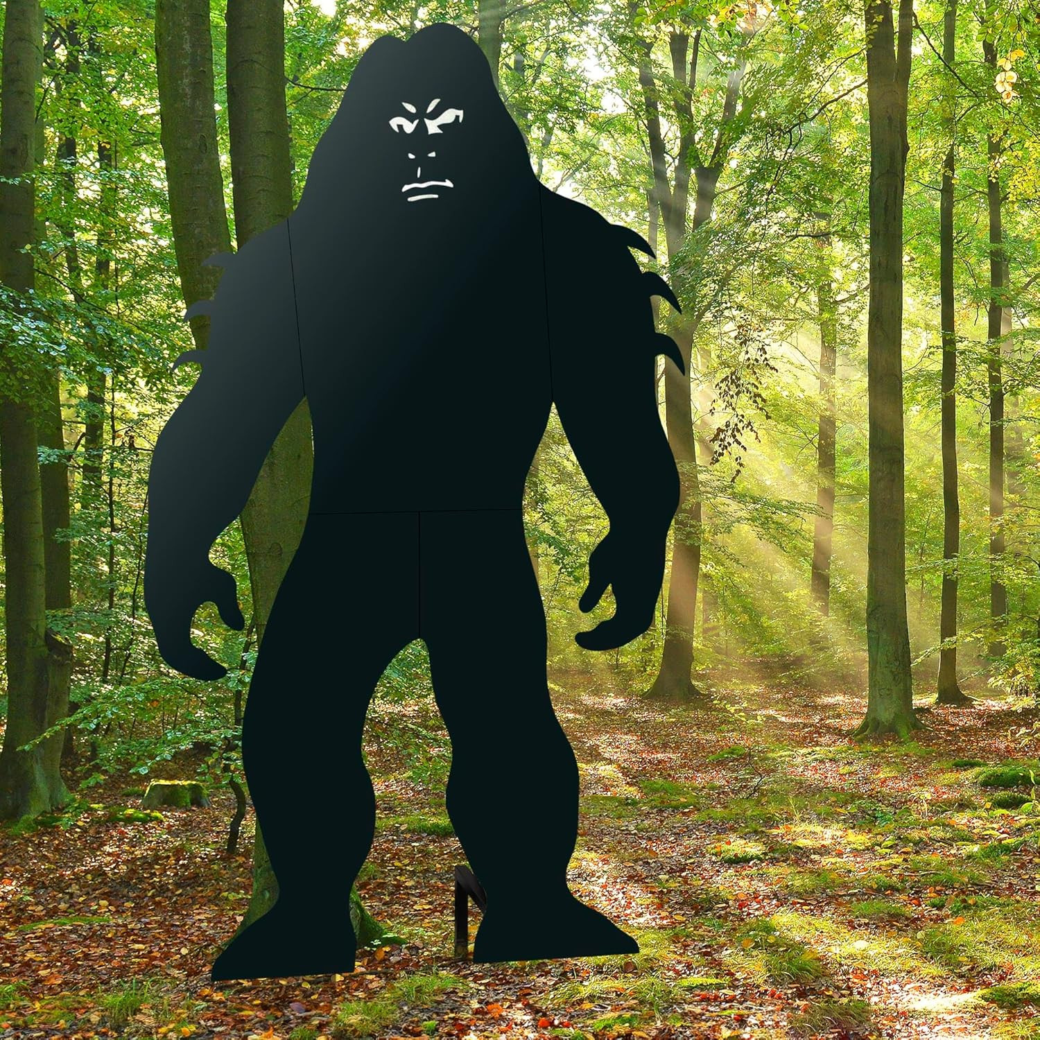 7.4FT Bigfoot Metal Yard Art Outdoor Garden Silhouette Statue Lawn Decor
