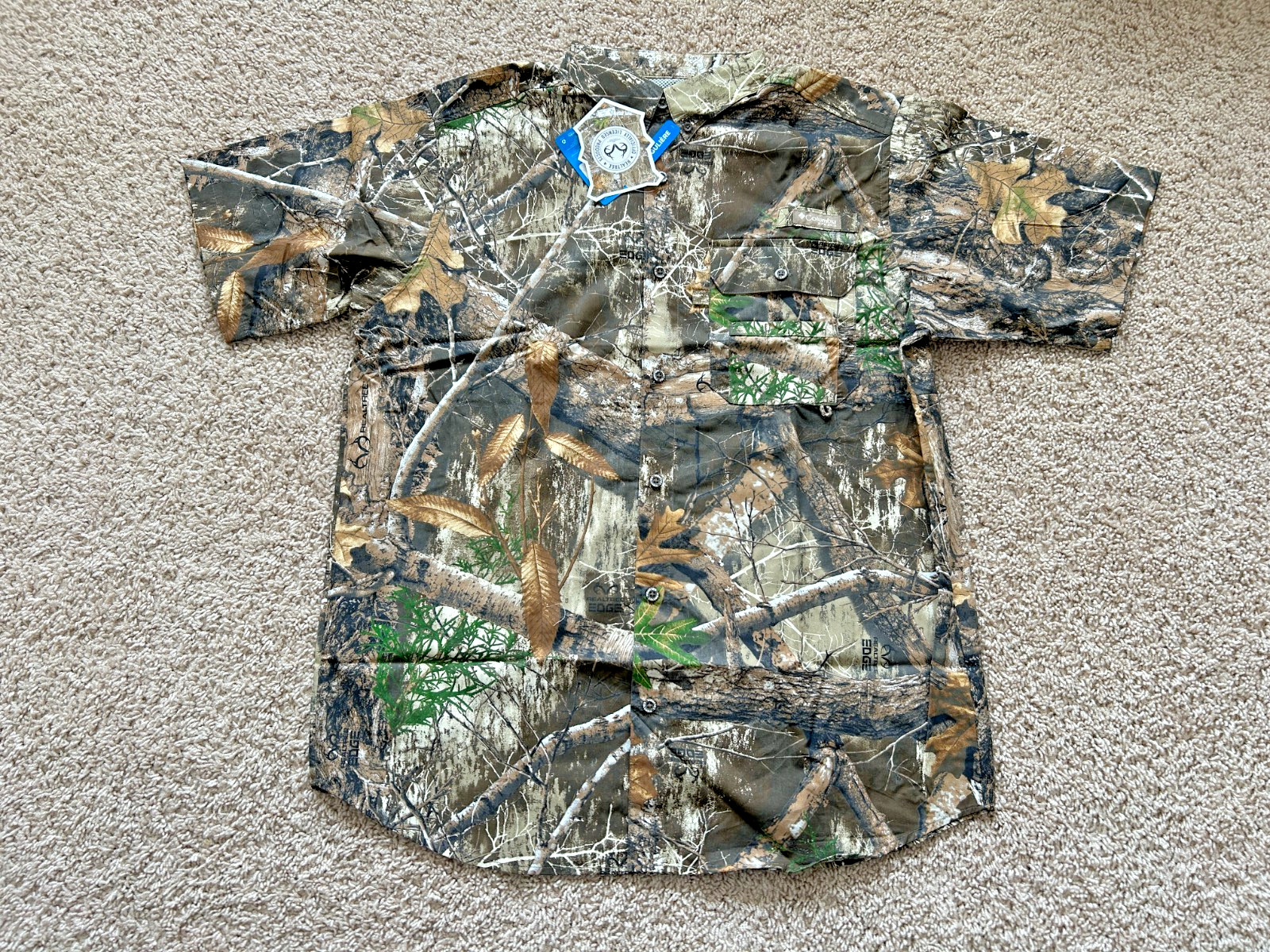 Columbia Mens PHG Super Sharptail Camo Button Up Shirt Columbia Mens PHG Super Sharptail Camo Button Up Shirt