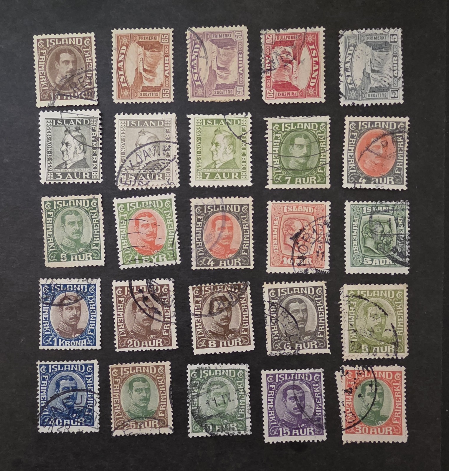 ICELAND Early Stamp Lot Used T26510