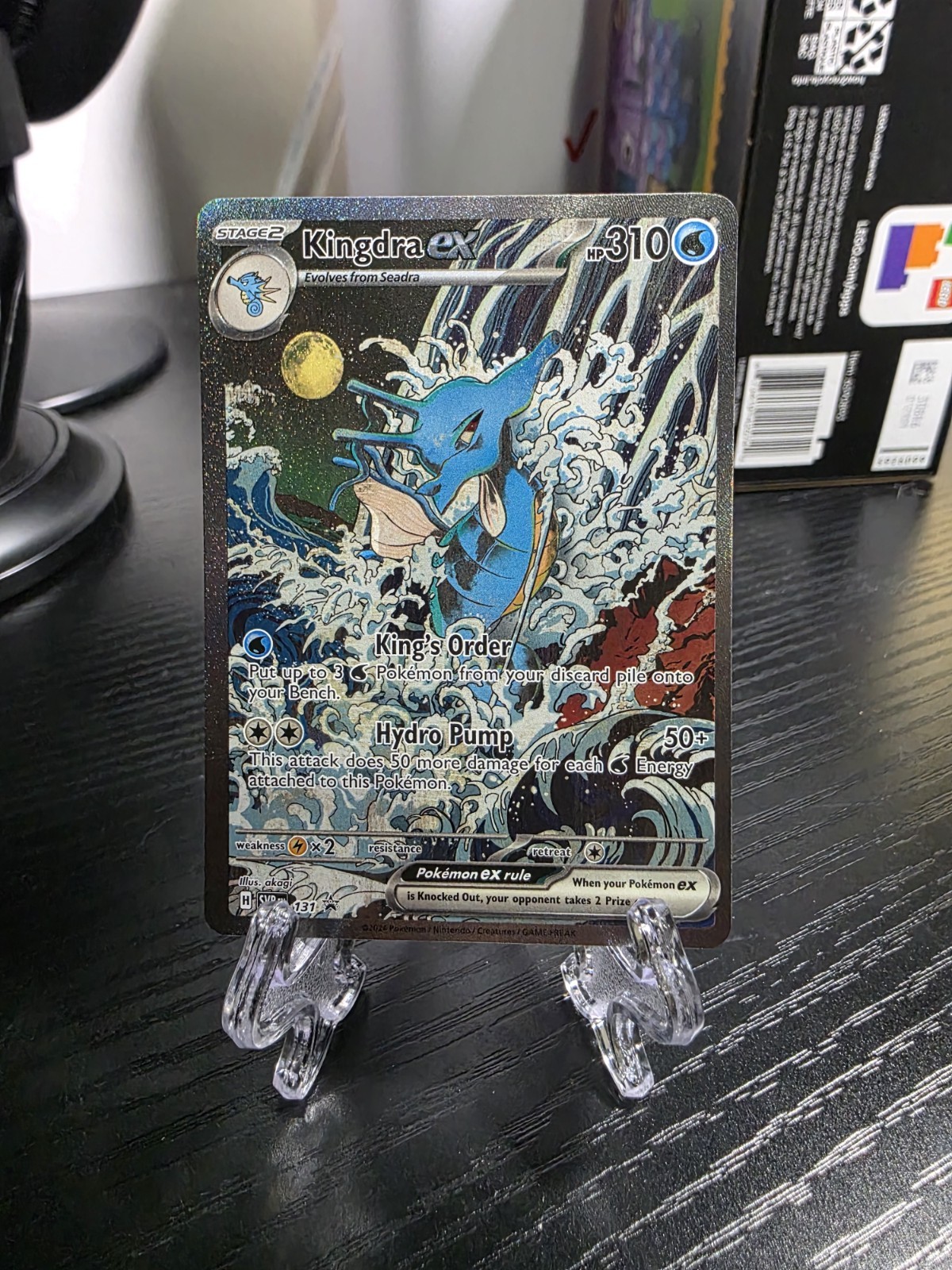 Pokemon Kingdra ex 131 Sv: Scarlet & Violet Promo Full Art Holo ENG HP310