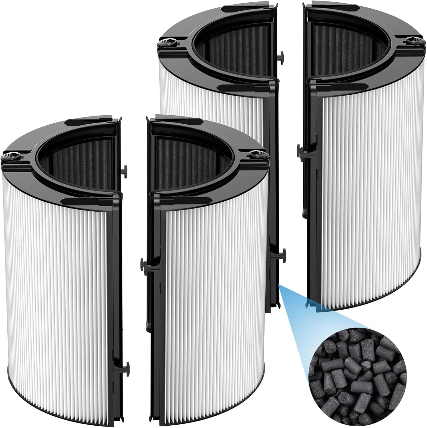 2 Pack Combi 360°Glass HEPA+ Activated Carbon Filters