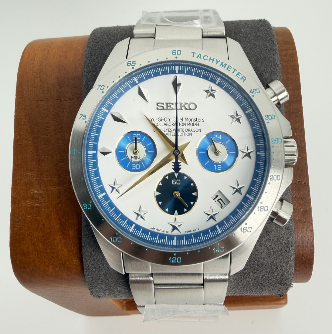 SEIKO Yu-Gi-Oh Blue-Eyes White Dragon Limited Chronograph 300 Pieces #W-29