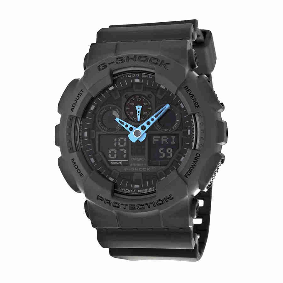 CSGA100C-8ACR Casio G Shock Grey Dial Resin Men\'s Watch GA100C-8ACR