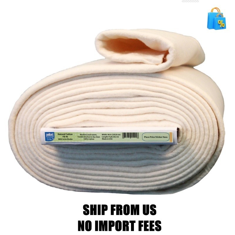 Pellon Natural Cotton Batting, off-White 96\