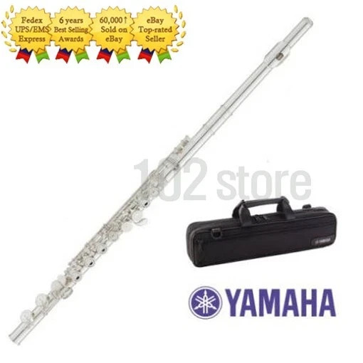Yamaha YFL 222HD Silver Student Flute Offset G Case & Bag -No tariffs in US