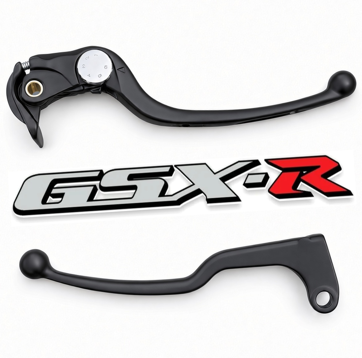 Suzuki GSXR600 GSXR750 GSXR1000 GSXR 600 750 BLACK FRONT BRAKE & CLUTCH LEVER