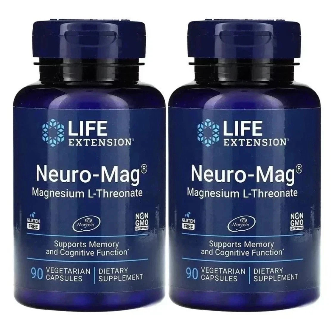 2 PACK Neuro - Mag Magnesium L - Threonate from 2000 mg Magtein - Life Extension