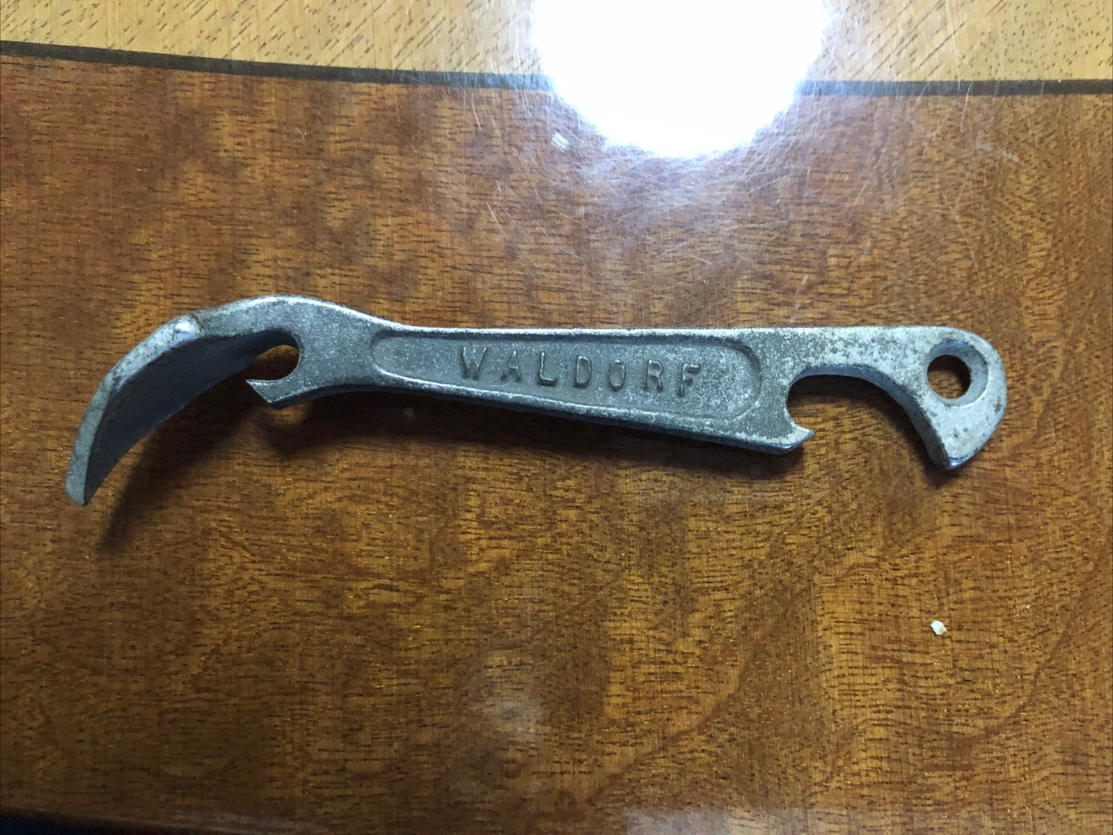 Vintage WALDORF ALE & LAGER Cast Metal Bottle Opener Vintage WALDORF ALE & LAGER Cast Metal Bottle Opener