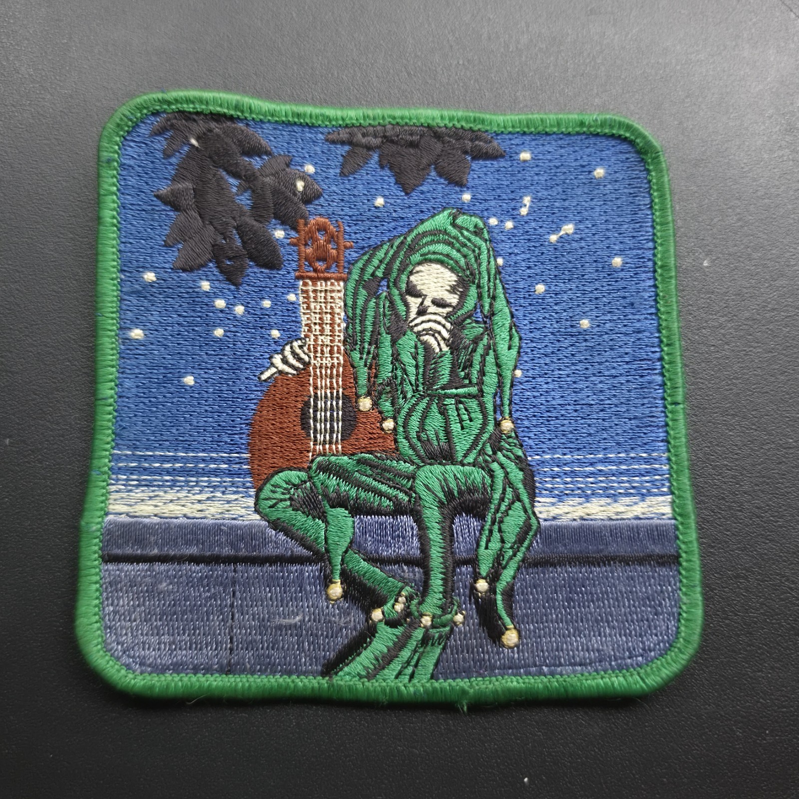 Grateful Dead Skeleton in A Jesters Suit Patch Music Rock Band Vintage NOS 70\'s Grateful Dead Skeleton in A Jesters Suit Patch Music Rock Band Vintage NOS 70\'s