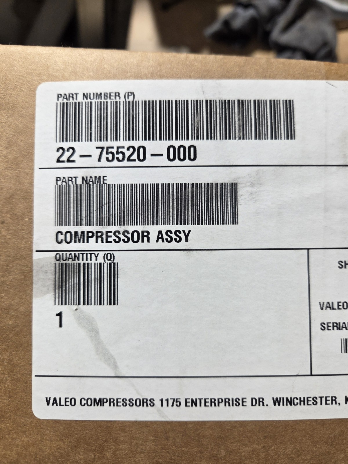22-75520-000, Genuine Freightliner, A/c Compressor 22-75520-000, Genuine Freightliner, A/c Compressor
