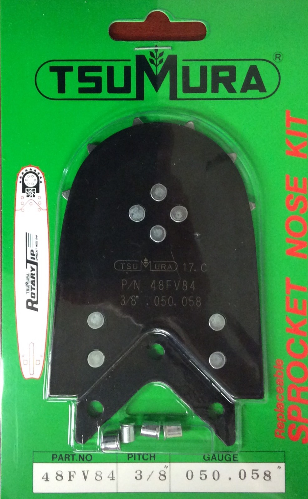 TsuMura Sprocket Nose Tip Kit 48FV84 3/8\ TsuMura Sprocket Nose Tip Kit 48FV84 3/8\