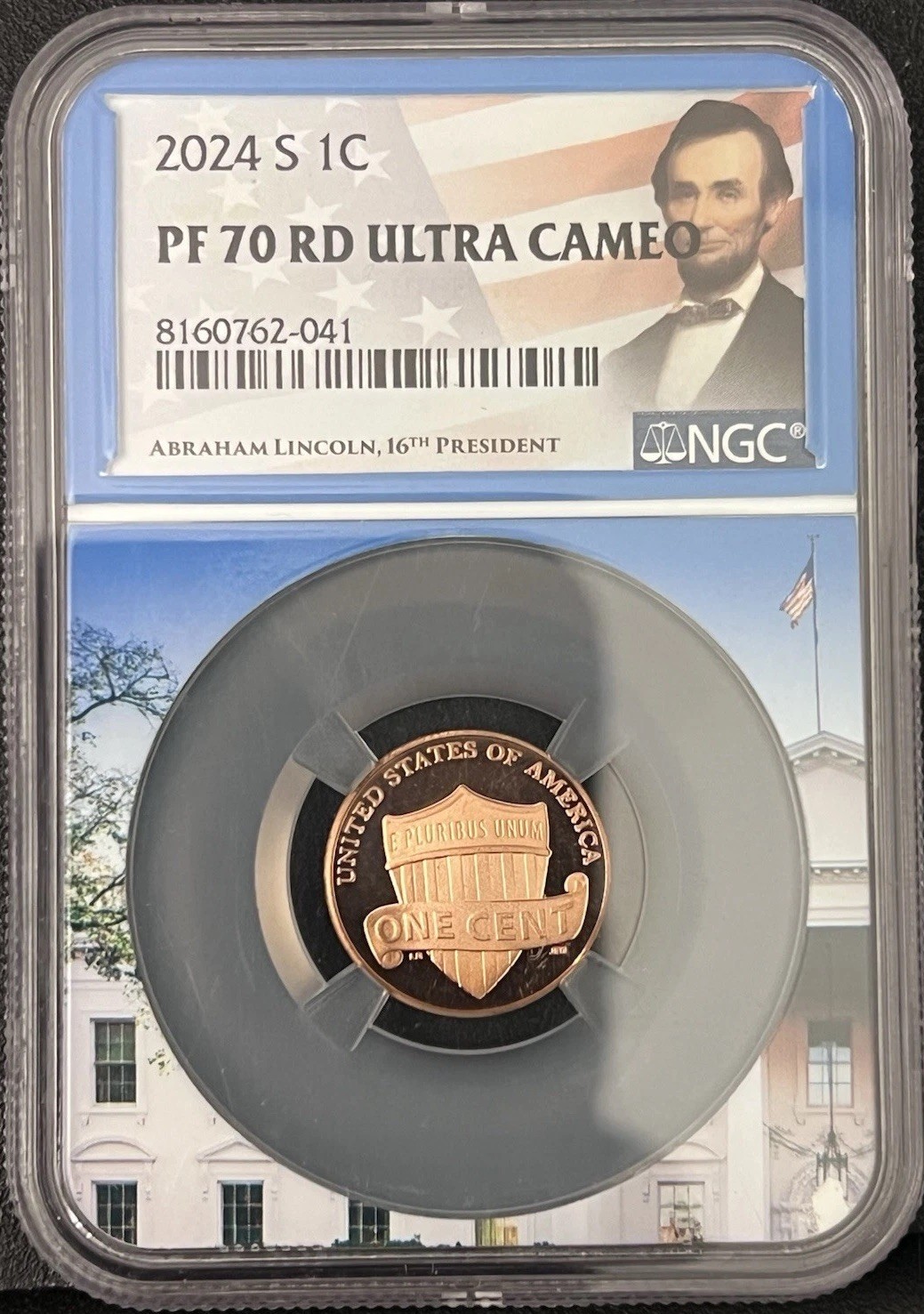 2024 S Lincoln Cent NGC PF70 RD Ultra Cameo Flag White House Label Beautiful 2024 S Lincoln Cent NGC PF70 RD Ultra Cameo Flag White House Label Beautiful