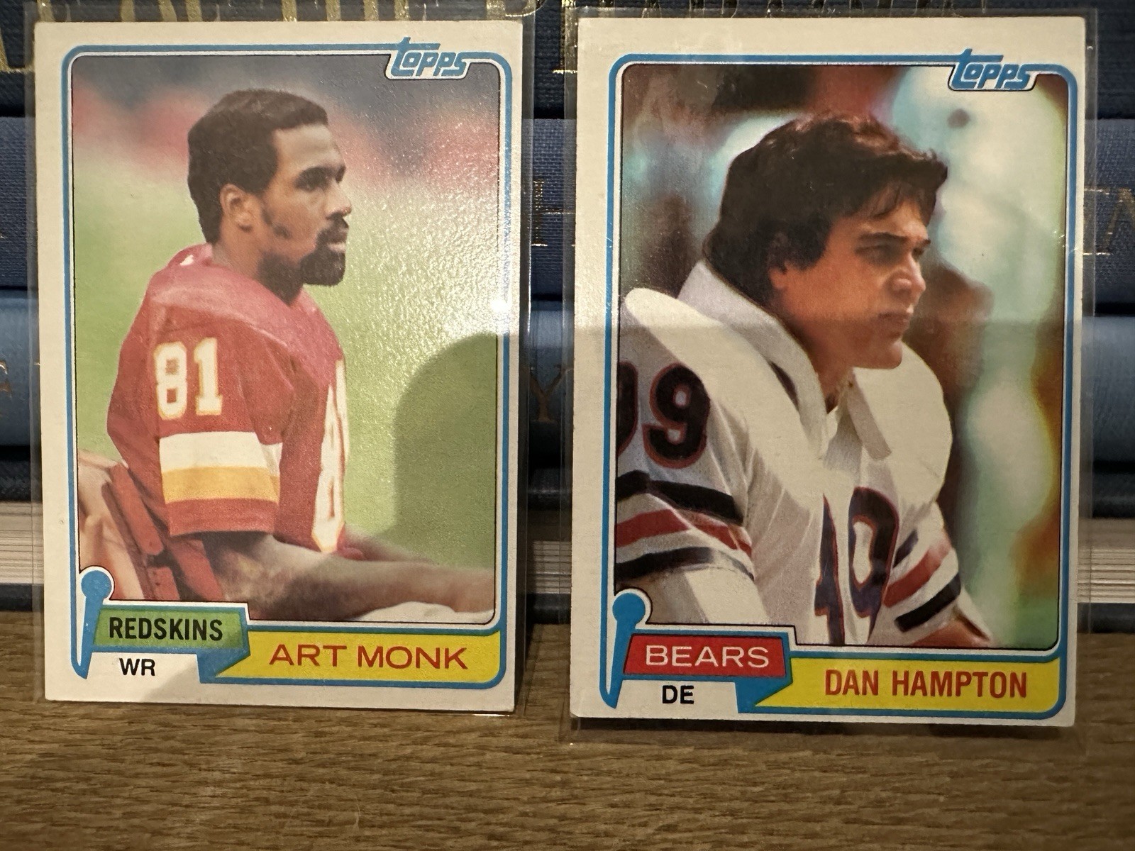 1981 Topps Football Lot Art Monk Rookie And Dan Hampton Rookie 