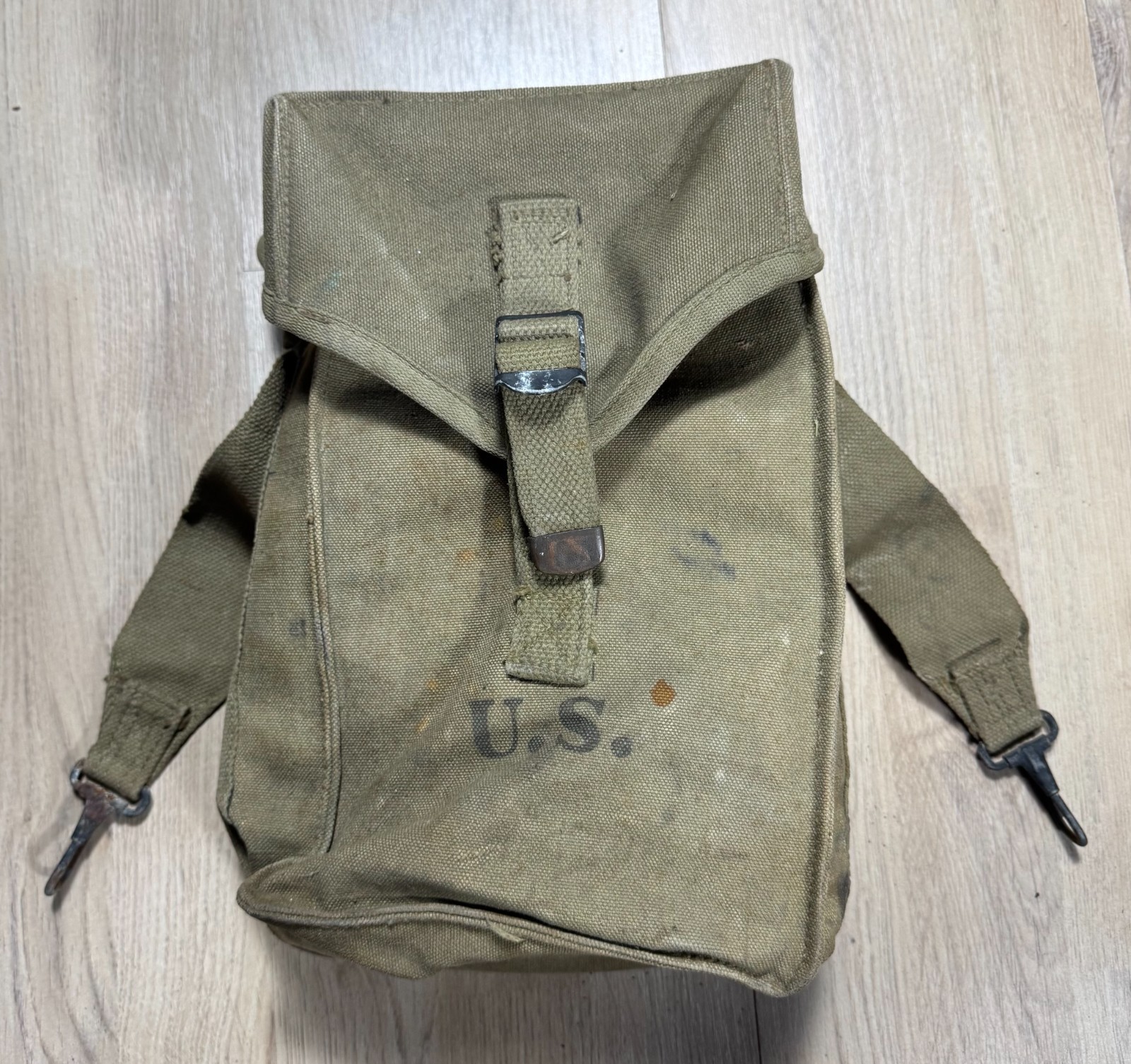 Vintage WW2 era US Army Military General Purpose Canvas Bag Pouch Boyt 1943