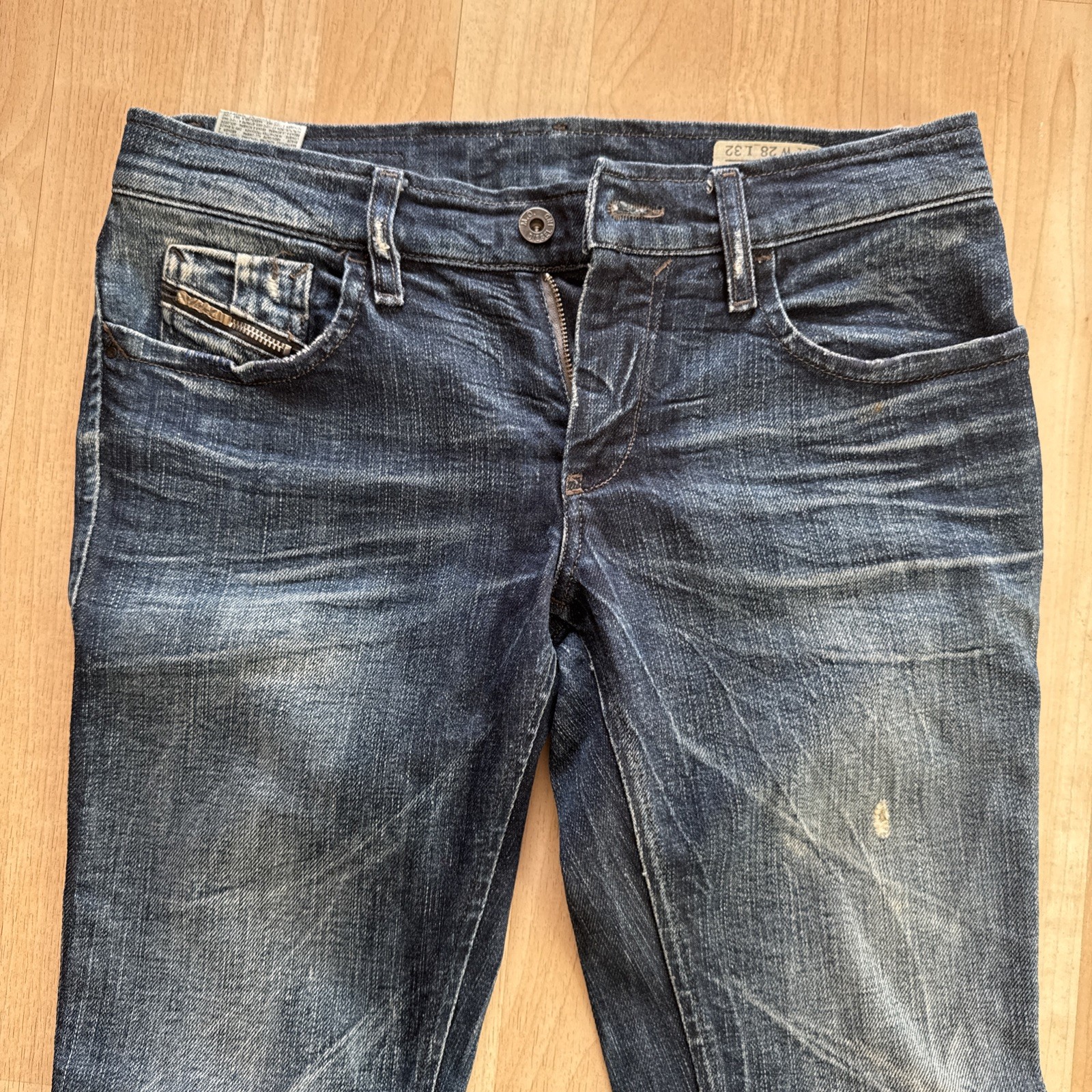 Diesel Zivy Stretch Womens Jeans Zip Ankle Size 28W 32L Made In Italy Diesel Zivy Stretch Womens Jeans Zip Ankle Size 28W 32L Made In Italy