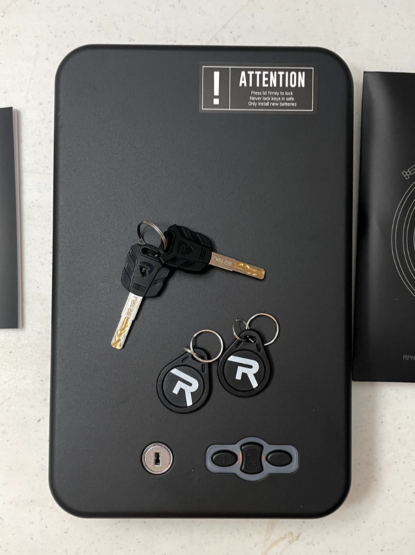 RPNB Digital Portable Vault RP1135 Quick Access Pistol Safe Handgun Lock Box Car