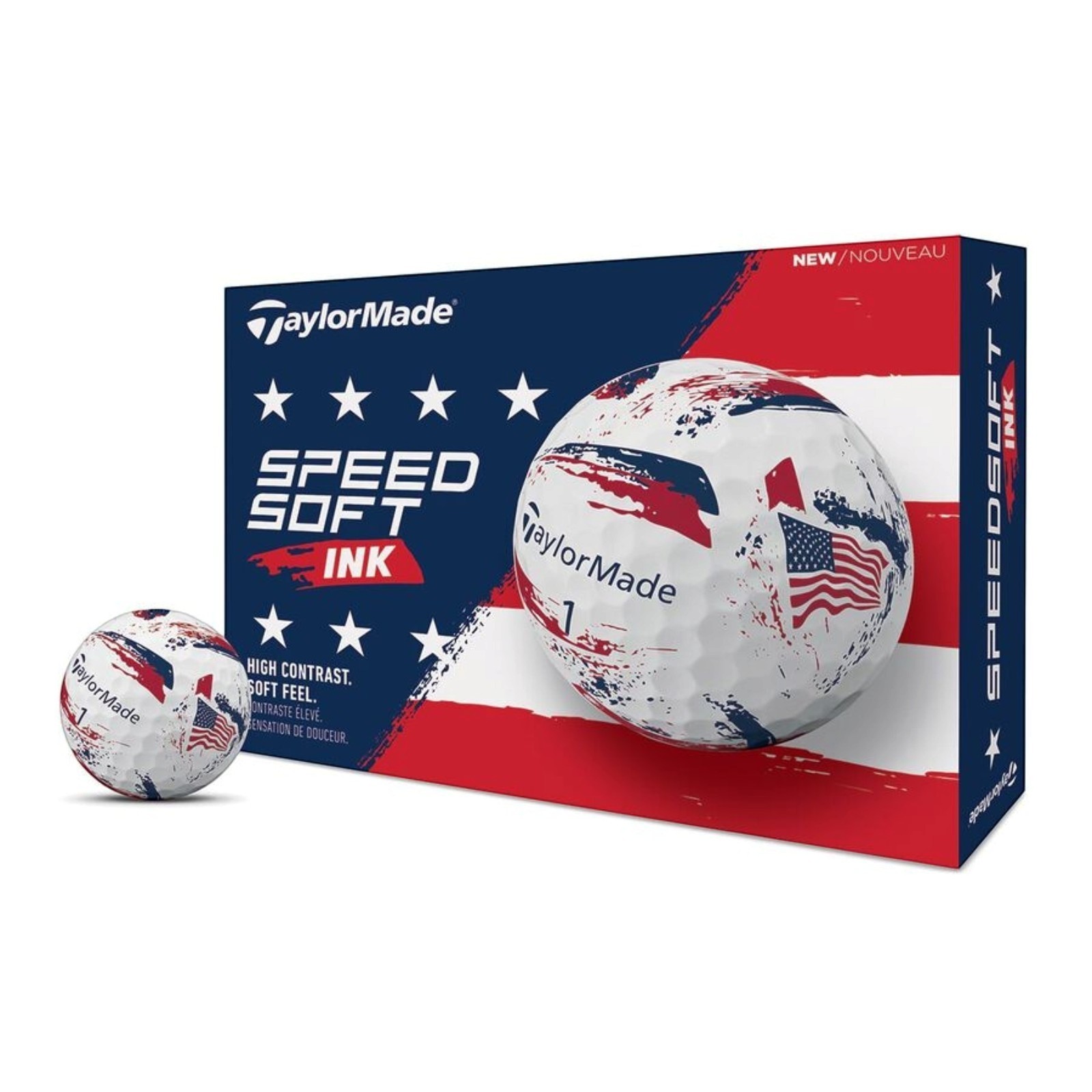 TaylorMade SpeedSoft USA Ink Golf Balls 2 Dozen 24 Balls NEW