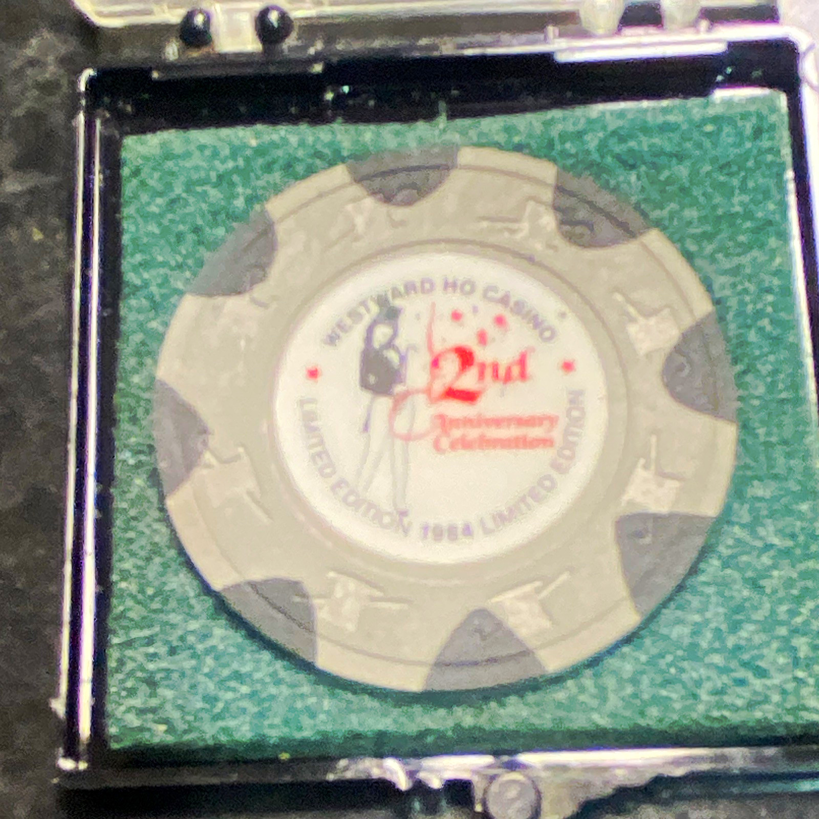 Westward Ho Casino 1984 2nd Anniversary Chip Las Vegas Westward Ho Casino 1984 2nd Anniversary Chip Las Vegas
