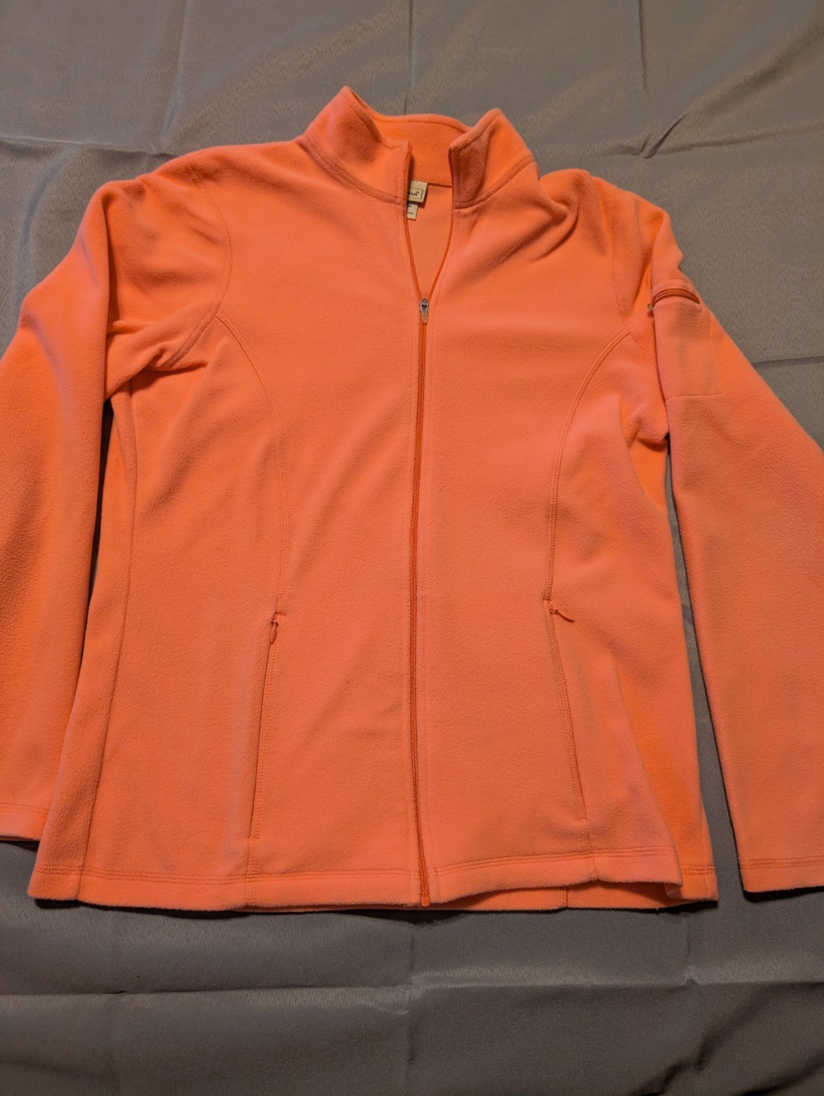 L.L. Bean Jacket Size Small Women\'s Pink Zip Pockets Zip Shoulder Pockets