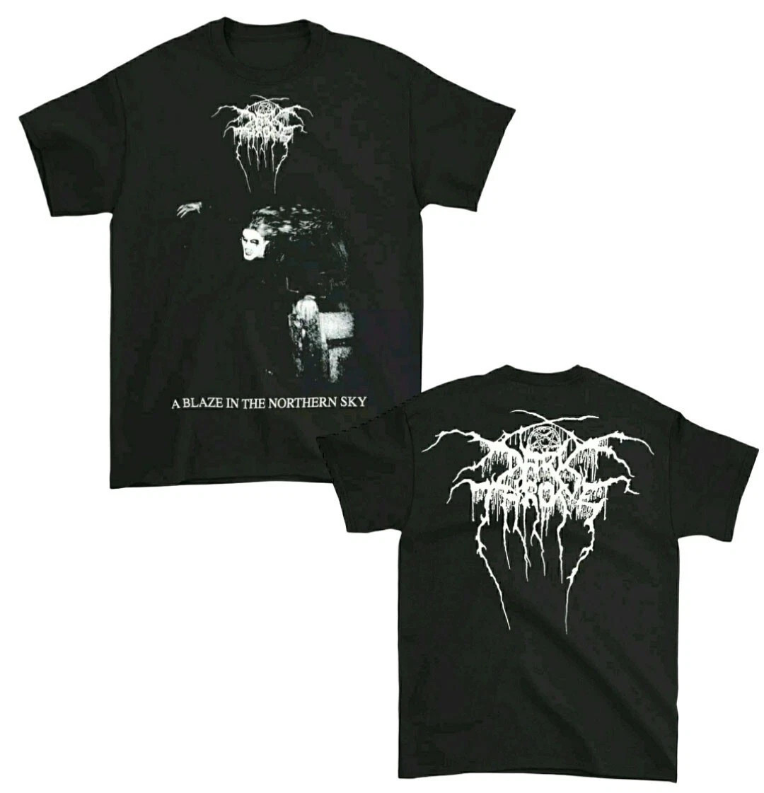 2 Sides Darkthrone  A Blaze In The Northern Sky Cotton Black S-5XL T Shirt AG906