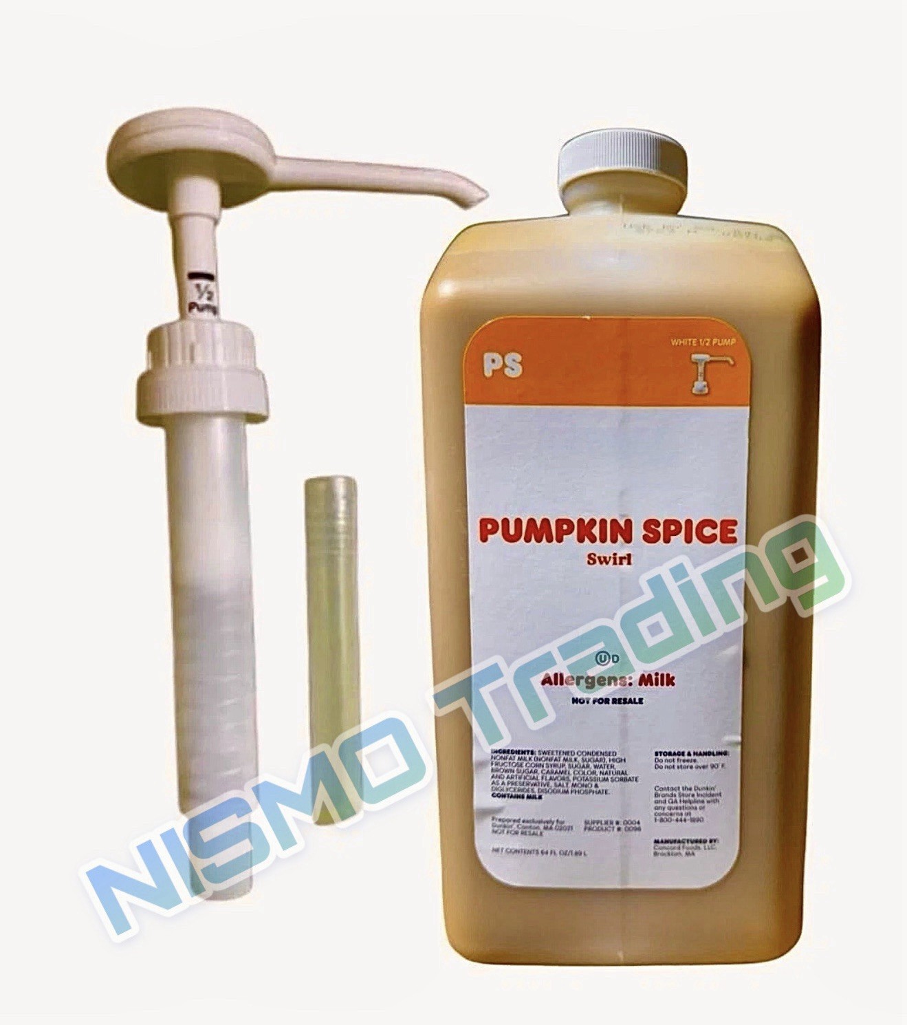 Dunkin’ Pumpkin Spice Swirl 64 FL OZ / 1.89 L  With Pump Exp May 2027