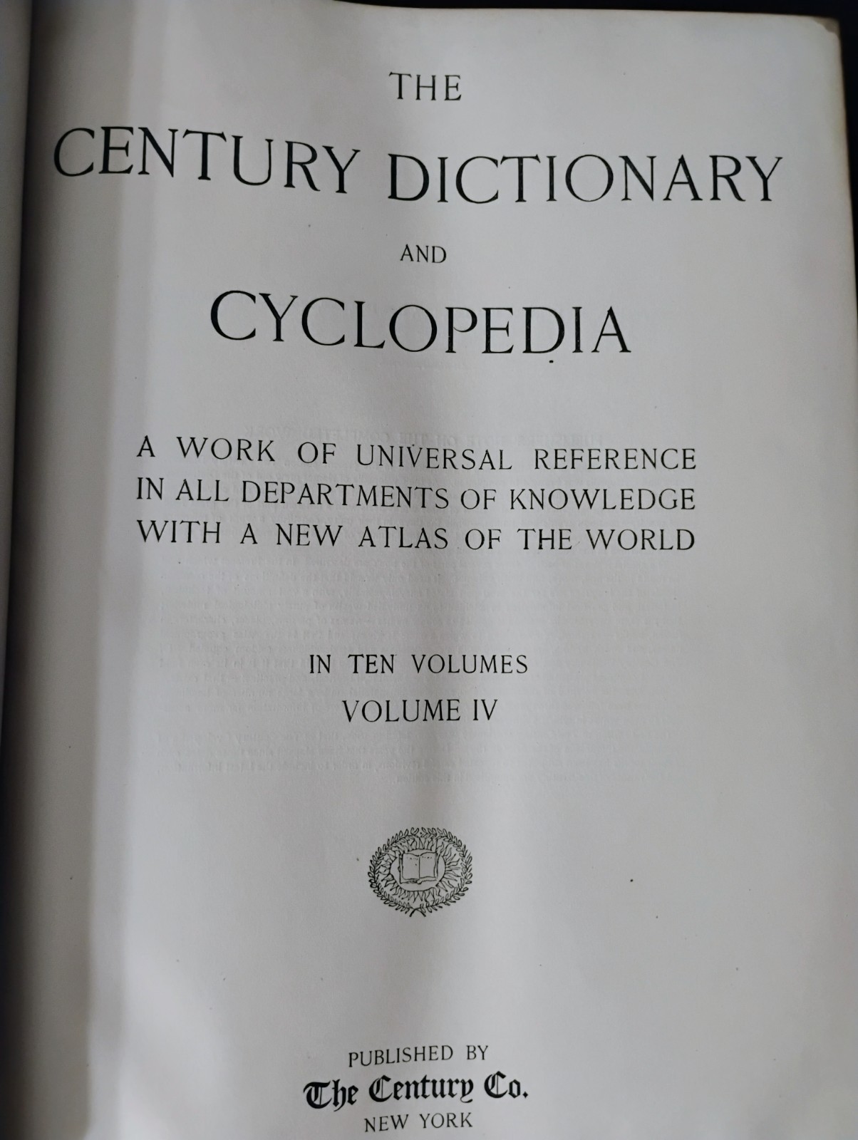Antique Vintage Century Dictionary & Cyclopedia 1906 Volume IV (4) H, I, J, K, L