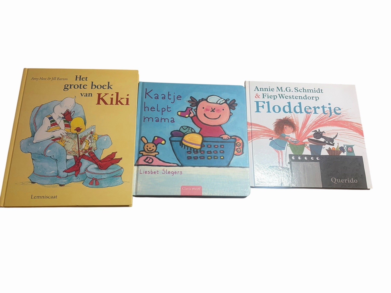 Dutch Children’s Book Lot 3 HC Kiki Floddertje Kaatje Dutch Language