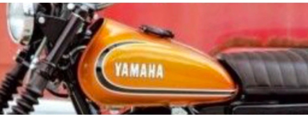 YAMAHA AT2 125 1973 GOLDEN STEEL GAS FUEL PETROL TANK & CAP TAP/COMPATIBLE FOR