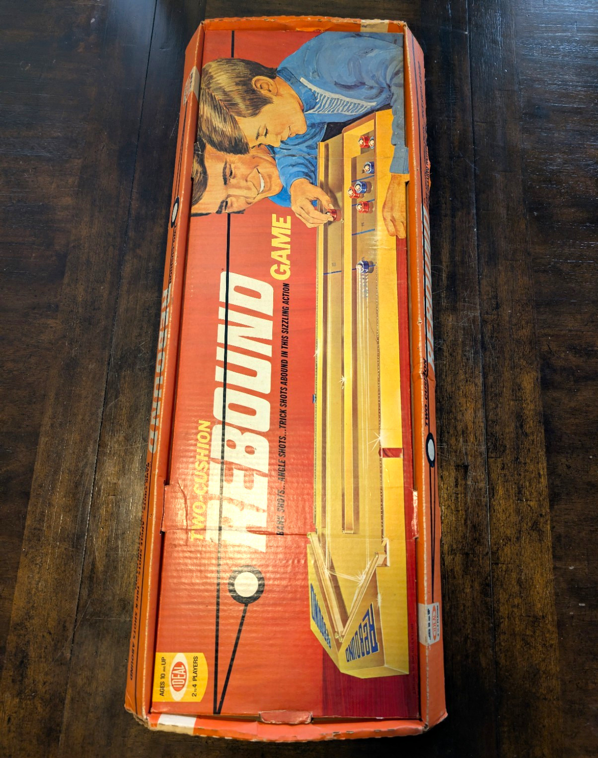Vintage 1971 Ideal Two-Cushion Rebound Game Complete Box Manual Vintage 1971 Ideal Two-Cushion Rebound Game Complete Box Manual