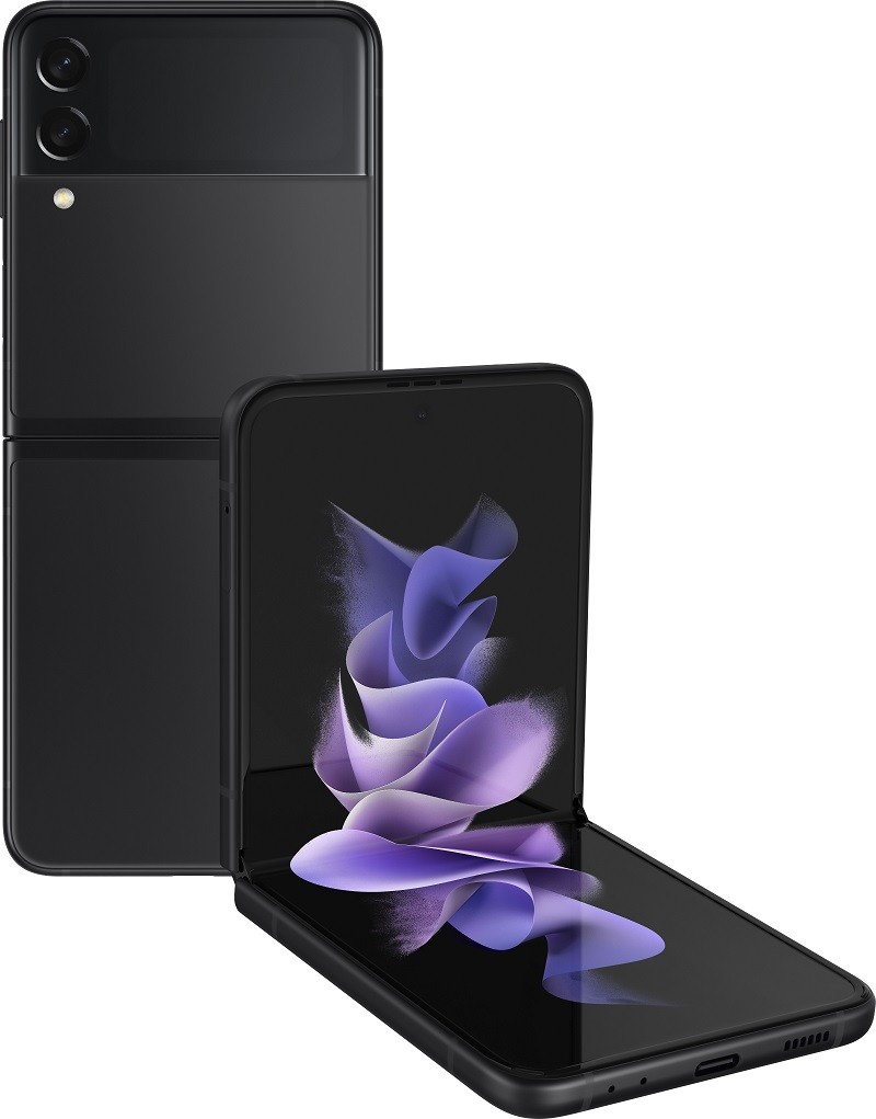 Samsung SM-F711U Galaxy Z Flip3 5G 128GB AT&T Smartphone, Phantom Black