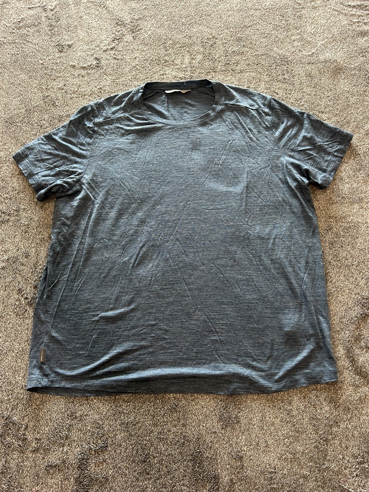 Icebreaker Shirt Mens XL Blue Merino Wool Cool-Lite Performance Tee Camp Hike Icebreaker Shirt Mens XL Blue Merino Wool Cool-Lite Performance Tee Camp Hike
