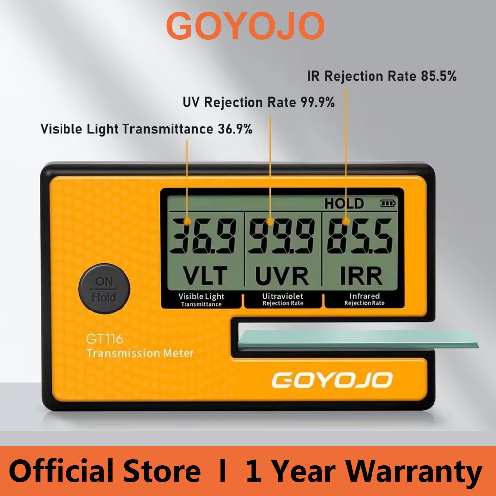 GOYOJO 3-in-1 Labs Tint Meter Digital Tint Solar Film Car Transmission Meter US GOYOJO 3-in-1 Labs Tint Meter Digital Tint Solar Film Car Transmission Meter US