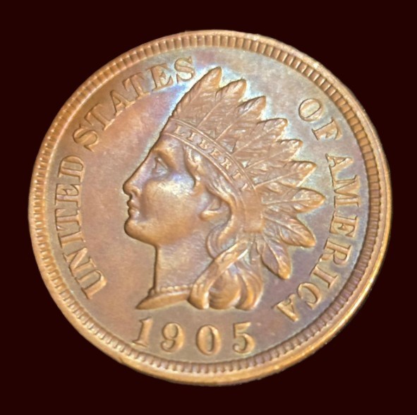 1905 Indian Head Cent - Great Color And Surfaces - 