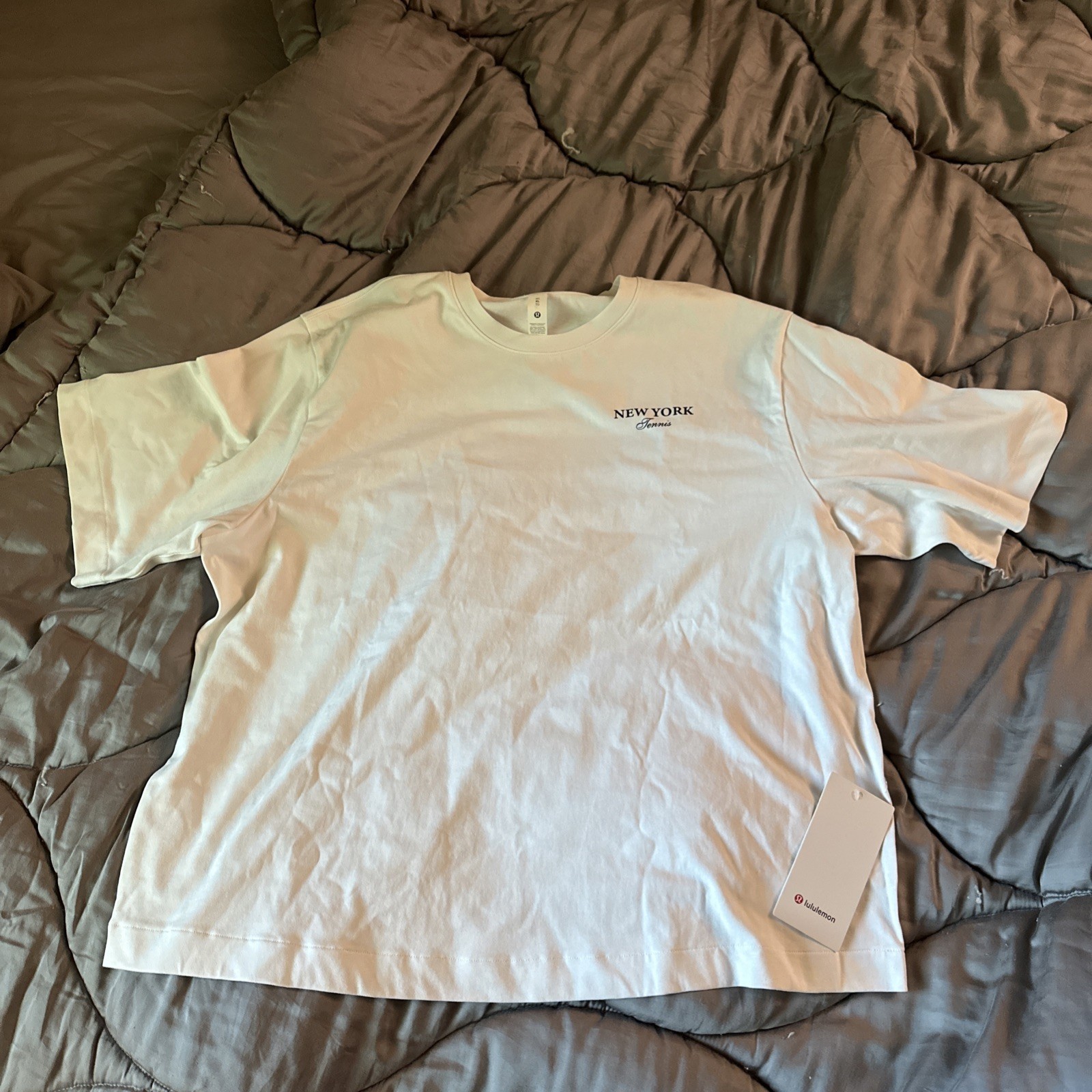 XL | Lululemon 2026 US Open Exclusive White Unisex T Shirt - SLICES WITH SPIN