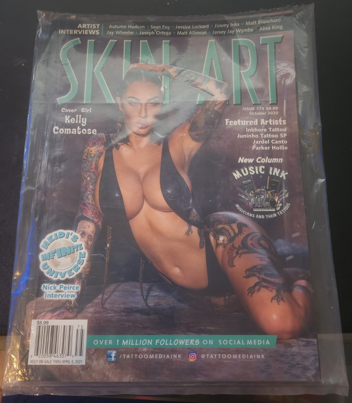 Kelly Comatose Skin Art Magazine Issue 175 October 2020 Kelly Comatose Skin Art Magazine Issue 175 October 2020