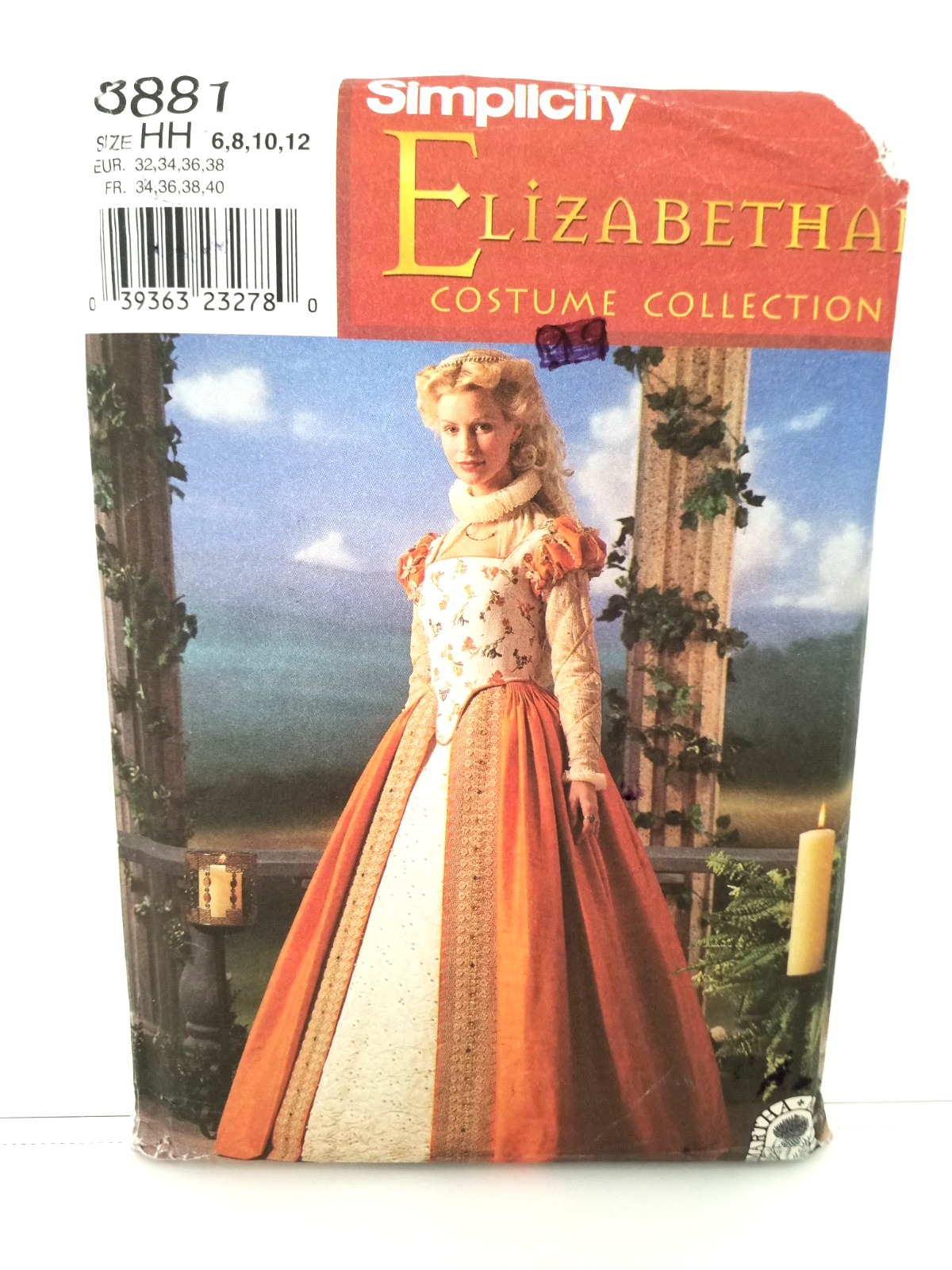 Halloween Simplicity Costume 8881 Elizabeth Costume Collection Size 6,8,10,12 Halloween Simplicity Costume 8881 Elizabeth Costume Collection Size 6,8,10,12