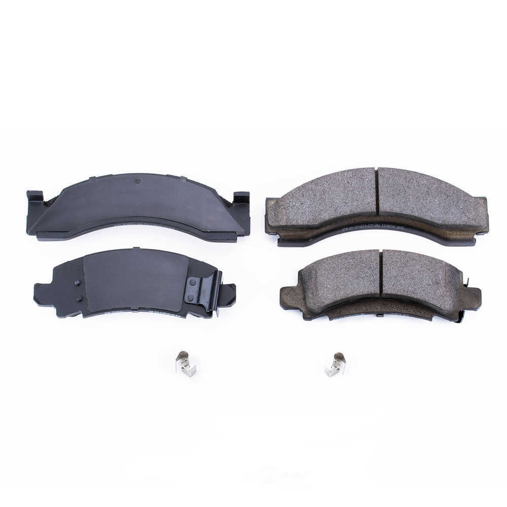 Disc Brake Pad Set-Z17 Low-Dust Ceramic Brake Pads with Hardware Power Stop