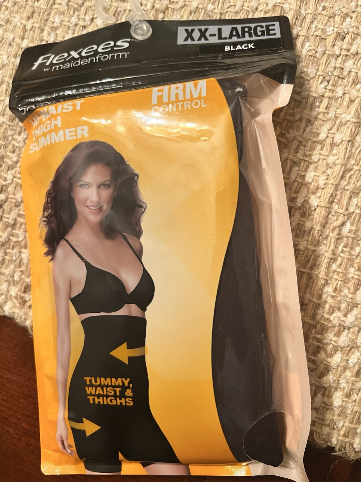 Maidenform Flexees High-Waist Thigh Slimmer Firm Control Shapewear XXL Black